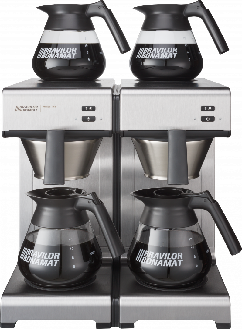 Bravilor Mondo Twin commercial filter coffee machine front view